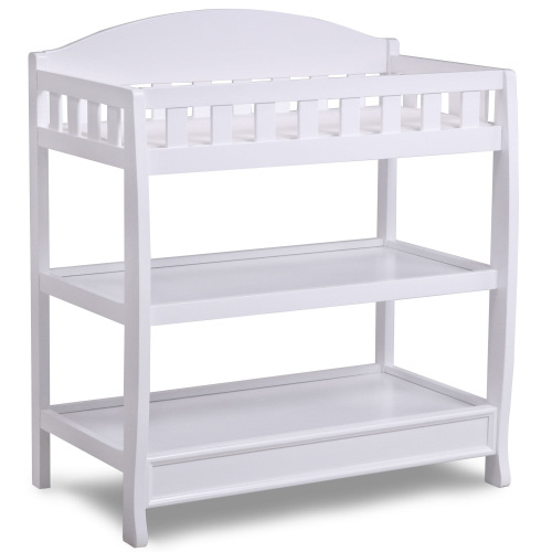 Delta Children Wilmington Wood Changing Table with Pad, White