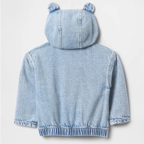 Baby UltraSoft Denim Bear Jacket | Gap