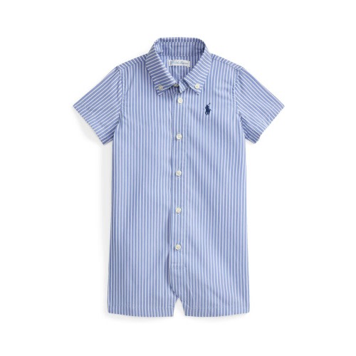 '50s Stripe Cotton Poplin Romper (Nordstrom Exclusive)