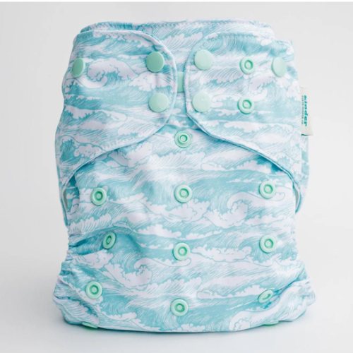 Nature: Essentials Pocket Cloth Diaper with Athletic Wicking Jersey, Grows with your Baby