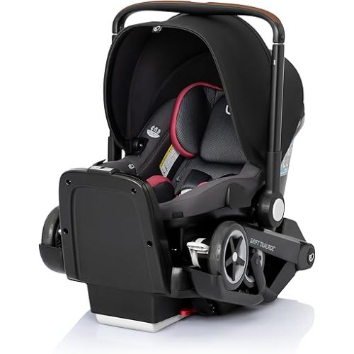Evenflo Shyft DualRide Infant Car Seat and Stroller Combo w/Carryall Storage (Sylva Pink)