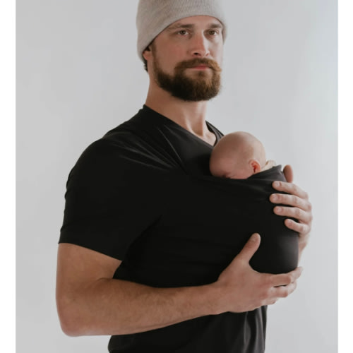 Lalabu Dad Shirt | Original Babywearing T-Shirt with Kangaroo Pouch | Baby Wrap Carrier for Newborns & Infants | Baby Wrap Carrier for Newborns | Essential for new Dads