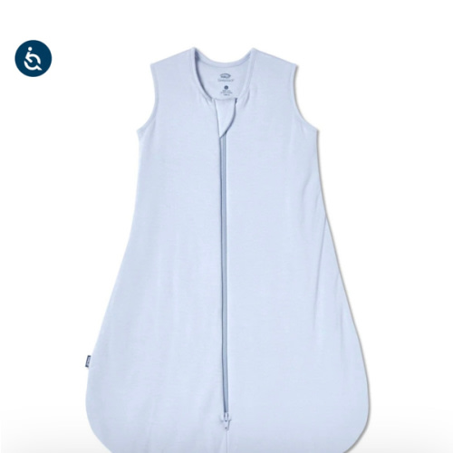 HALO - 1.5 TOG supersoft bamboo wearable blanket, double zipper sleeping bag with weighted feel - blue