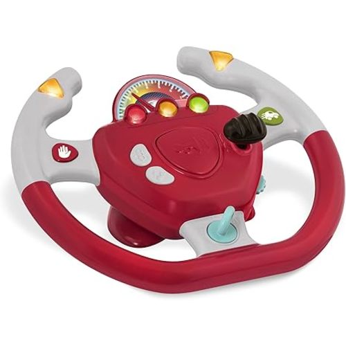 Battat – Interactive Steering Wheel – Portable Car Toy – Kids Games & Songs – Toddler Road Trip – 2 Years + – Geared To Steer