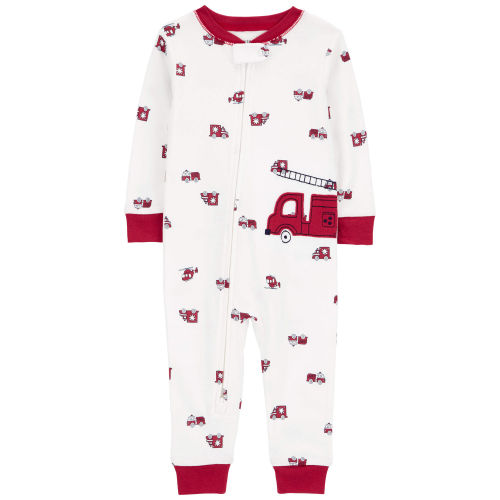 Baby 1-Piece Firetruck 100% Snug Fit Cotton Footless Pajamas - Carter's | Carter's