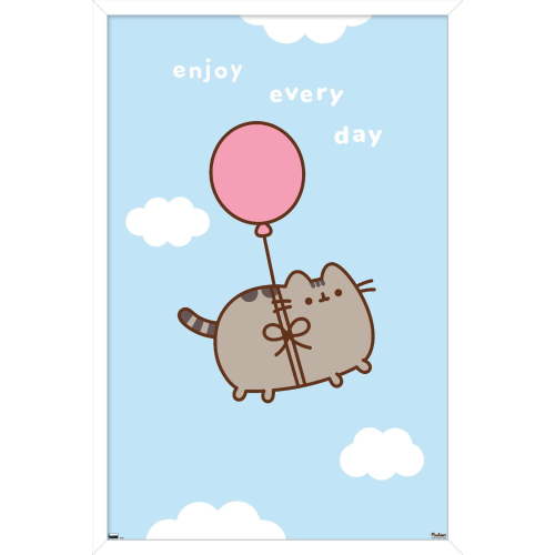 Pusheen - Enjoy Every Day Wall Poster, 14.725" x 22.375" Framed