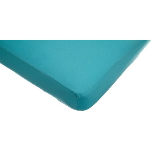 American Baby Company Supreme Fitted Crib Sheet 28" x 52", Enhanced Thickness for Soft, Breathable Neutral 100% Cotton Jersey Comfort, Turquoise, for Boys and Girls