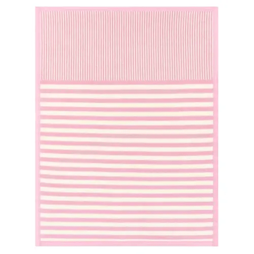 Sweet Pea Stripe Blush Mini Blanket - Chappy Wrap