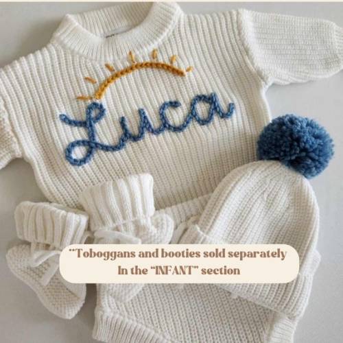 Birth Announcement Set - Marshmallow, Custom Name Baby Sweater & Shorts, Personalized, Hand Embroidered Birth Announcement Outfit - Etsy