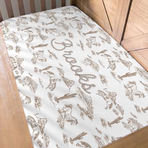 Western Baby Boy Crib Name Personalized Crib Bedding Set Rodeo Nursery Theme Cowboy Crib Set Western Baby Gift Vintage Cowboy Nursery Decor