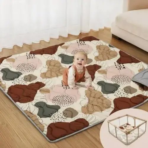 Blissful Diary Baby Play Mats for Floor, 59x59 Inch Thicker and Larger Soft Cushioning Foam Playmats for Babies and Toddlers, Foldable Washable Baby Playpen Mat, Boho Design - Google Search