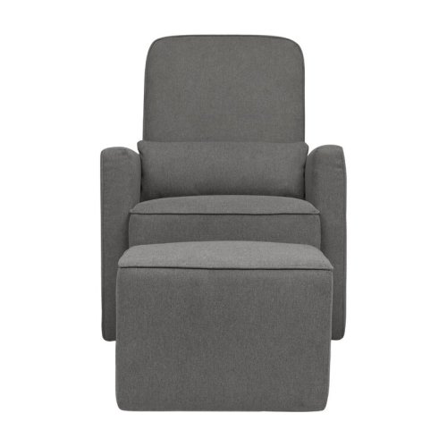 Olive Swivel Glider with Ottoman