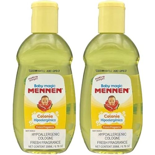Baby Magic 2 Mennen Cologne 6.76 Fl Oz (2 Colonias Mennen Para Bebe 200 Ml)