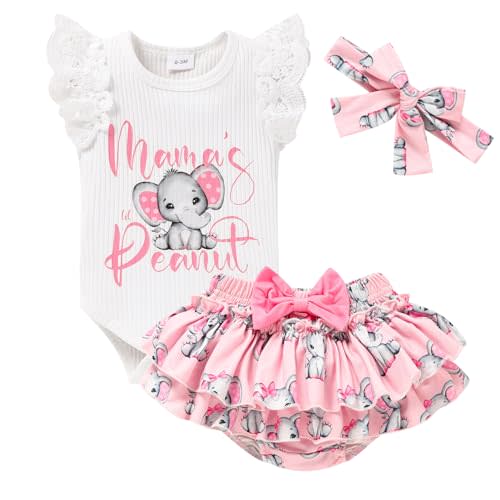 ZOELNIC Newborn Baby Girl Clothes Infant Ruffles Romper Shorts Set Floral Summer Outfits Cute Baby Clothes Girl