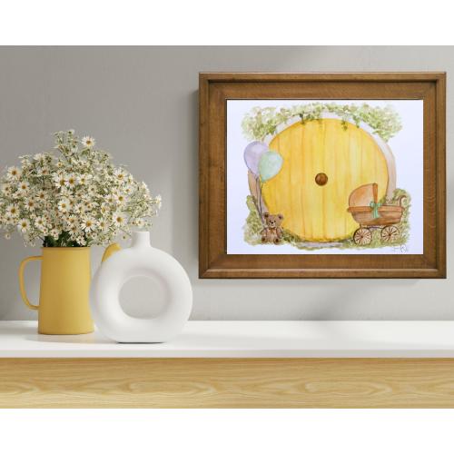 Baby Nursery Lord of the Rings art, Printable fantasy art hobbitcore Lord of the Rings Mom and baby Nursery Decor LOTR digital download