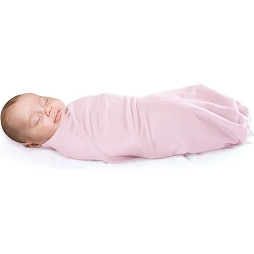 Woolino Baby Swaddle Blanket, 100% Merino Wool Receiving Blanket for Boys & Girls, Swaddles for Newborns 0-3 Months, Pink