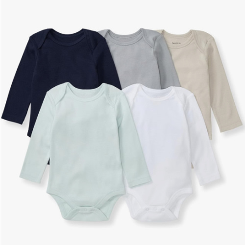 Burt's Bees Baby Unisex Baby Bodysuits, 5-pack Short & Long Sleeve One-pieces, 100% Organic Cotton Bodysuit