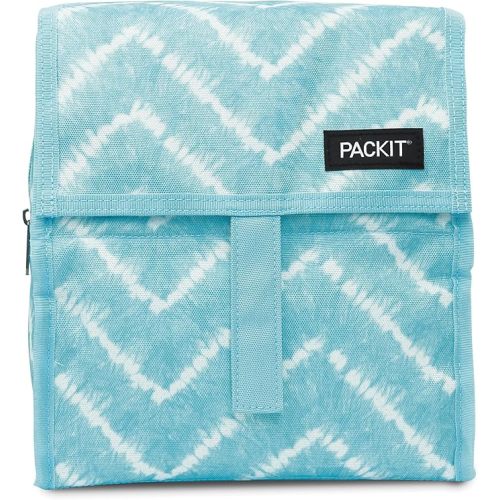 Freezable Lunch Bag, Aqua Tie Dye