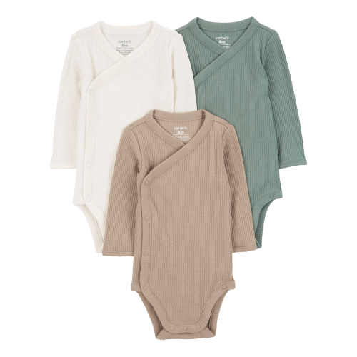 Baby 3-Pack Side-Snap Bodysuits - Carter's | Carter's
