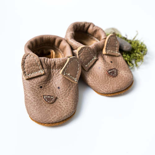 Chai Bear // Cute Critters Leather Shoes Baby and Toddler