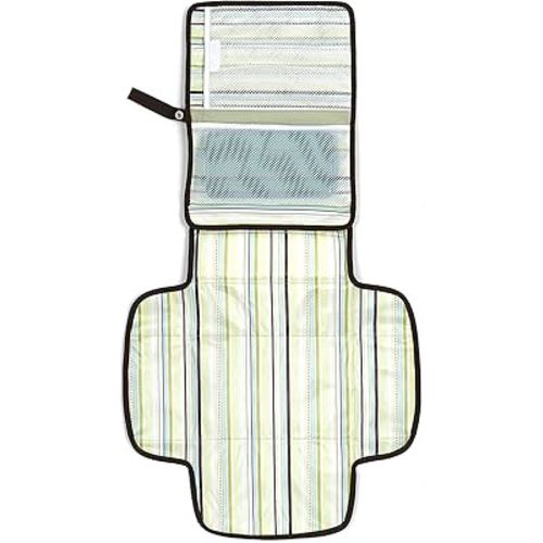 Munchkin Portable Diaper Changing Kit with Changing Pad and Wipes Case, Sage