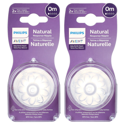 Philips Avent Natural Response Nipple Flow 1, 4pk, SCY961/04