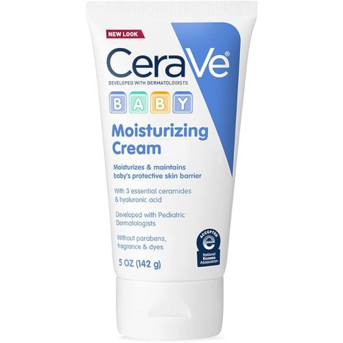 CeraVe Baby Cream, Gentle Moisturizing Cream with Hyaluronic Acid, Paraben, Phthalate, & Fragrance Free, 5 Ounce