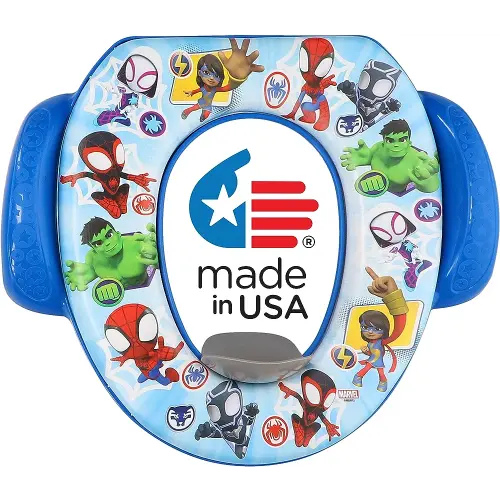 Spidey and His Amazing Friends "Team Up" Soft Potty Seat and Potty Training Seat - Soft Cushion, Baby Potty Training, Safe, Easy to Clean