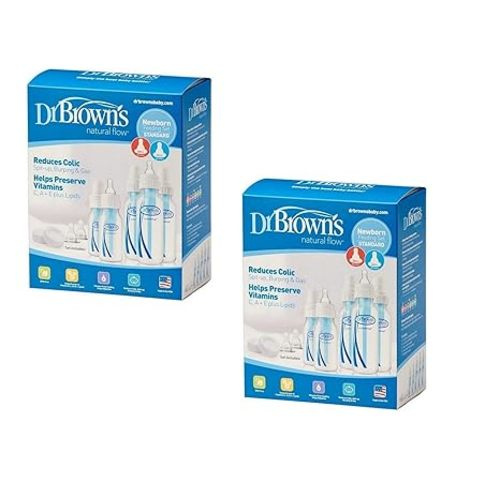Dr. Browns BPA Natural Flow Bottle Newborn Feeding Set (Packaging May Vary) - 2 Sets