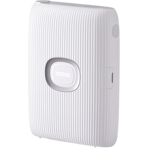Fujifilm Instax Mini Link 2 Instant Smartphone Printer (Clay White) and Fujifilm Instax Mini Twin Film Pack (40 Exposures) Bundle