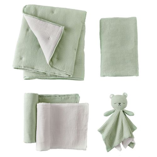 Levtex Baby Cloud Muslin Cocoa/Beige 5-pc. Bedding Set