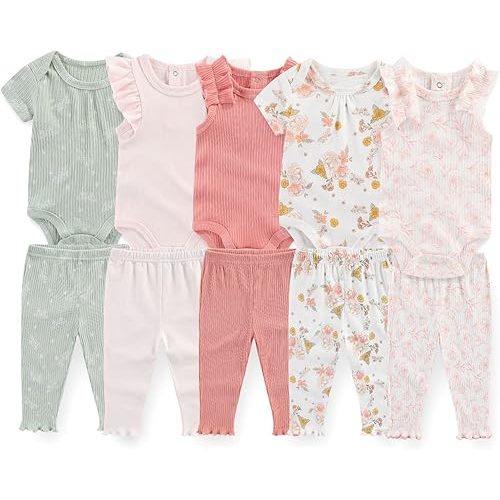 Unisex Baby Boy Girl Pants Sets 10 pack Cotton Casual New born Clothes Comfort Infant Outfit