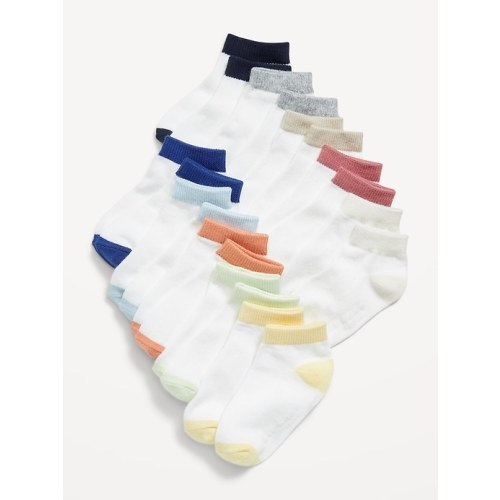 Unisex 10-Pack Ankle Socks for Toddler &amp; Baby