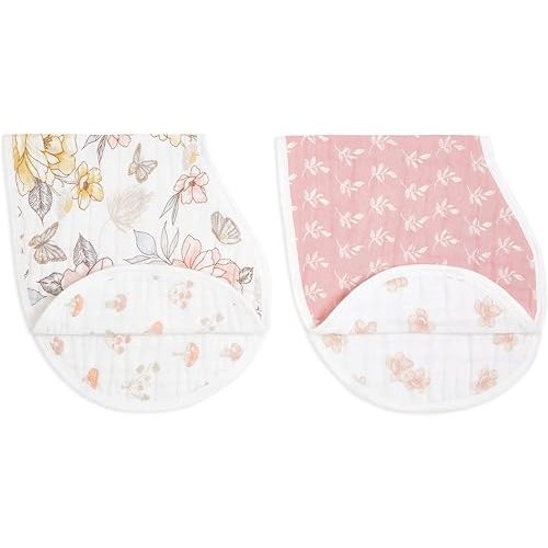 Aden + Anais 100% Organic Cotton Muslin Burpy Bibs (2 Pack) - Earthly