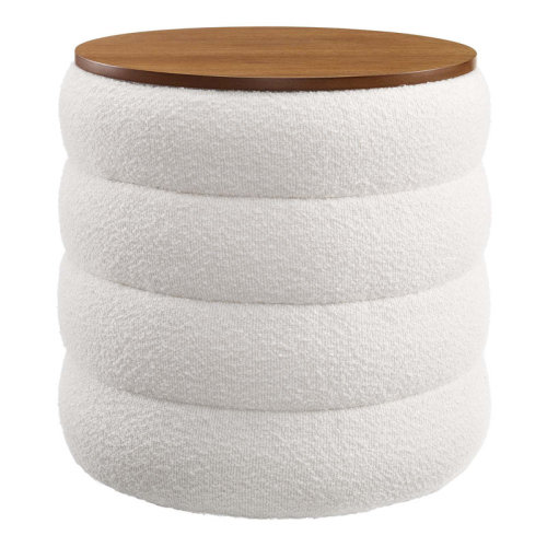 Modway Mezzo 17.3" Wide Round Storage Ottoman & Reviews | Wayfair