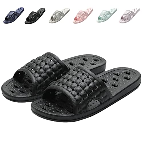 COZYAREA Shower Shoes Quick Dry Non-Slip Bathroom Slippers for Men Women Dorm Home Slides