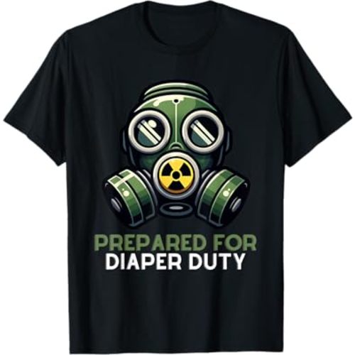 New Dad Jokes Prepared For Diaper Duty Fathers Day T-Shirt