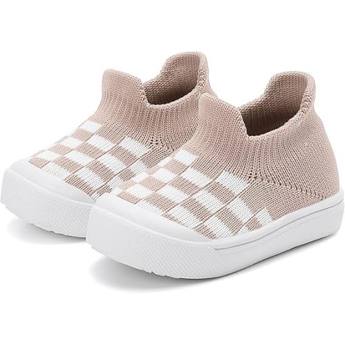 Tiny Explorings Sock Shoes | Anti-Slip Rubber Sole Baby Walking Socks | Soft-Soled First Walkers for Boys & Girls | Breathable Infant Home & Outdoor Shoes