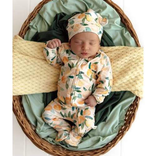 Green Palm Organic Baby Bassinet Sheet & Change Pad Cover | Snuggle Hunny