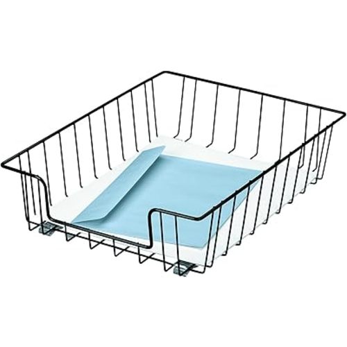 Fellowes Workstation 3" Letter Desk Tray Organizer, Wire, Black (60112)