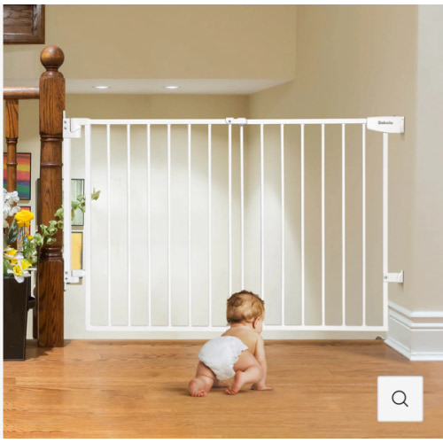 Boundless S12 | Adjustable Baby Gate for Top of Stairs