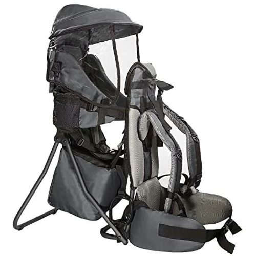 ClevrPlus Cross Country Baby Backpack Hiking Child Carrier Toddler Gray - Grey