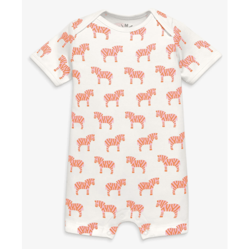 Organic animal friends babysuit shortie | Primary.com