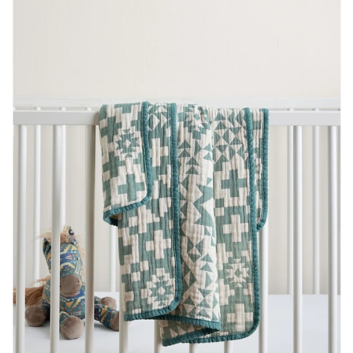 BLUE RIDGE ORGANIC COTTON BABY BLANKET