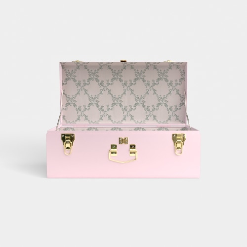 Petite Classic Trunk - Pink - Ivy Trail / Embroidery