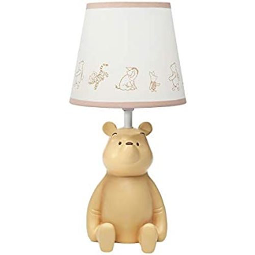 Lambs & Ivy Disney Baby Storytime Pooh 3D Table Lamp with Shade