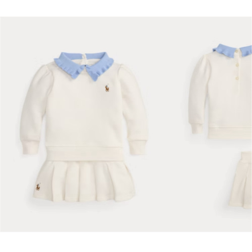 Collared Terry Sweatshirt & Skort Set
