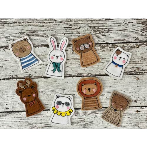 Animal Felt Finger Puppets Pet Finger Puppets Deer Puppet Fox - Etsy