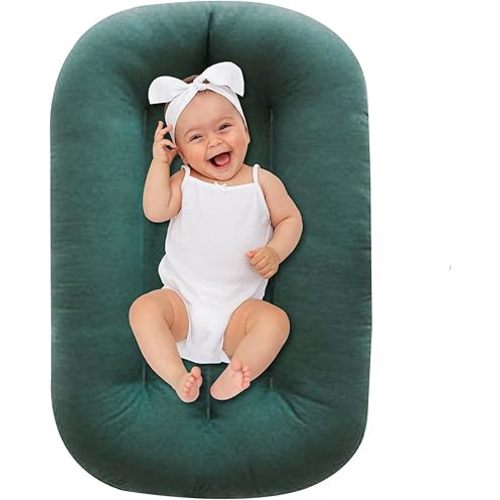 Baby Lounger for Baby 0-12 Months, Soft Organic Cotton Infants Floor Seat & Loungers