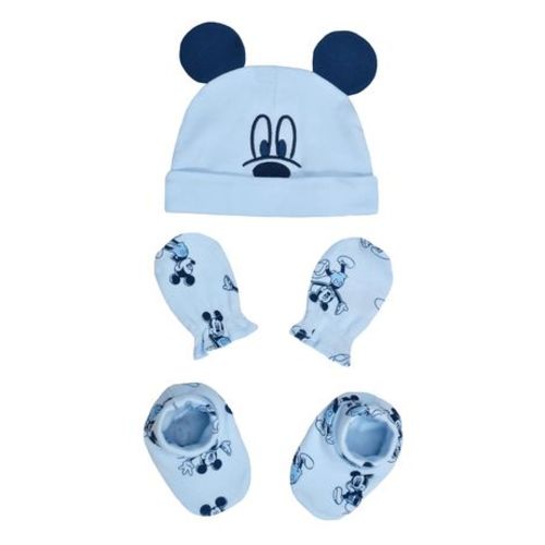 Disney Mickey Mouse Organic Cotton 3pc Accessory Set for Boys, SIZE: 0/6M
